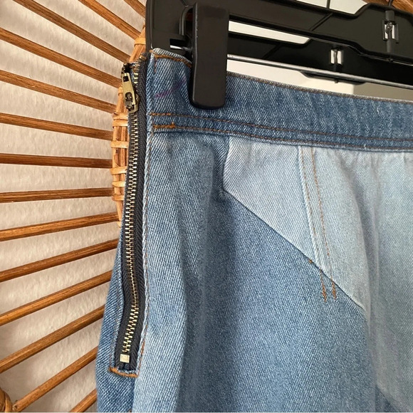 Life in progress two tone mini skirt sz M - Picture 3 of 5